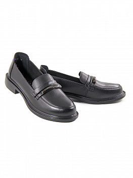 Лоферы женские <RJ168-100 ч/к>