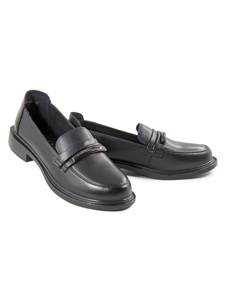 Лоферы женские <RJ168-100 ч/к>