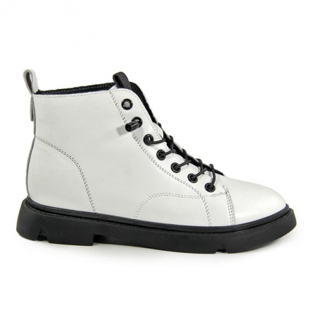 Ботинки женские демис <X4328-2-1= бел/к>