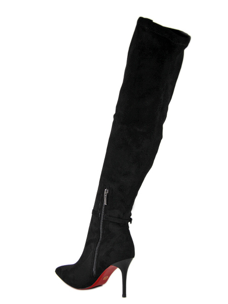 Ботфорты женские демис <DAQ12213-22-1 ч/тек>