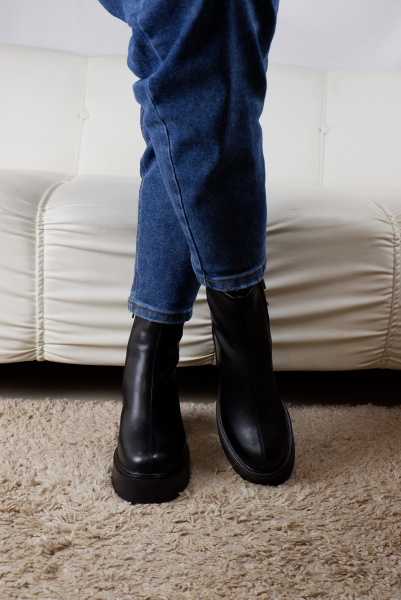 Ботильоны женские демис <RQ296-012 ч/к>