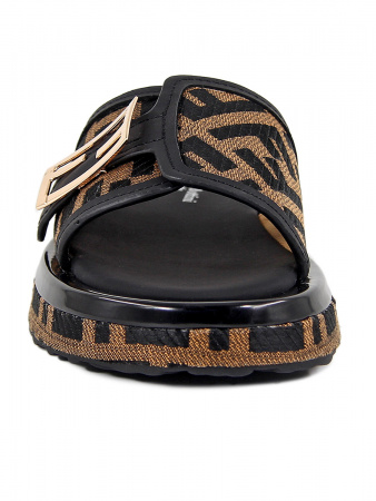 Сабо женские <1676-7-3 чер+кор/к+т>