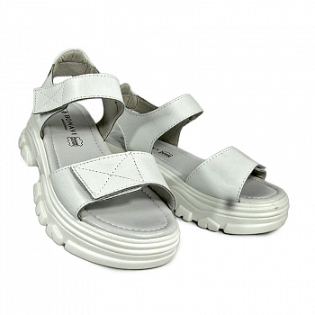 Босоножки женские <31F6-86-011= бел/к>