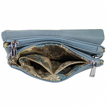 Сумка женская лето  <V-0008 голубой/эко к>