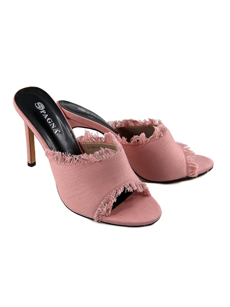 Сабо женские <L-C854-K4431-3 роз/тек>