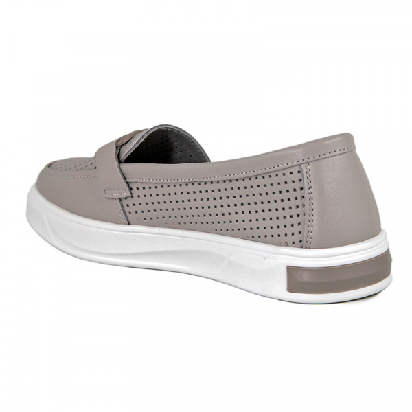 Слипоны женские лето <12F5-47-120= св-серы/к>