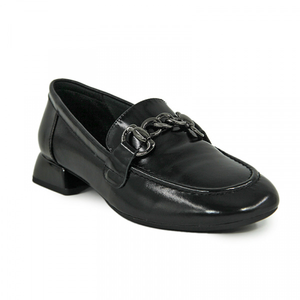 Лоферы женские <PW2284-82770-3= черный/к>