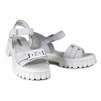 Сандалии женские <PED187-1 бел/к>