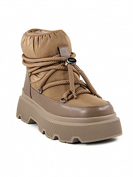 Дутыши женские зимние <XM765-5 беж/тек+эко к>