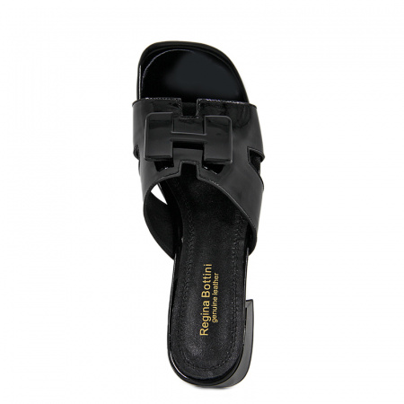 Сабо женские <233-2-H/5-0/6= чер/нат ла>