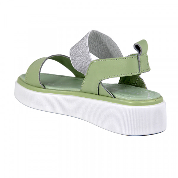 Сандалии женские <S60-111-01-21 св-зел/к>