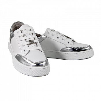 Кеды женские <2209-C150B= бел+сере/к>