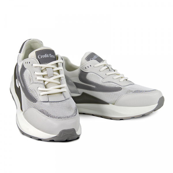 Кроссовки женские лето <523-72-1= серы+бел/к+т>