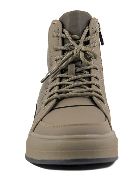 Кеды мужские зимние <222-17-03-07W хаки/к+т>