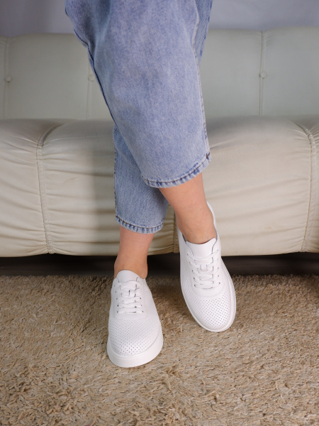 Кеды женские лето <BW002-1WP бел/к>