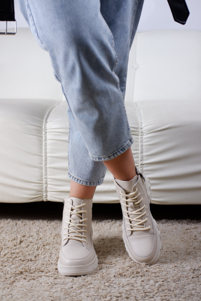 Кеды женские демис <22R6-28-120B= беж/к>