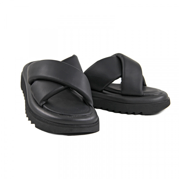 Сабо женские <AS6155-1= черный/к>