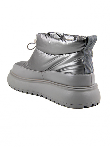 Дутыши женские зимние <XM562-100 сереб/тек+эко к>