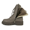 Берцы женские зимние <22W25-77-105Z= серый/к>