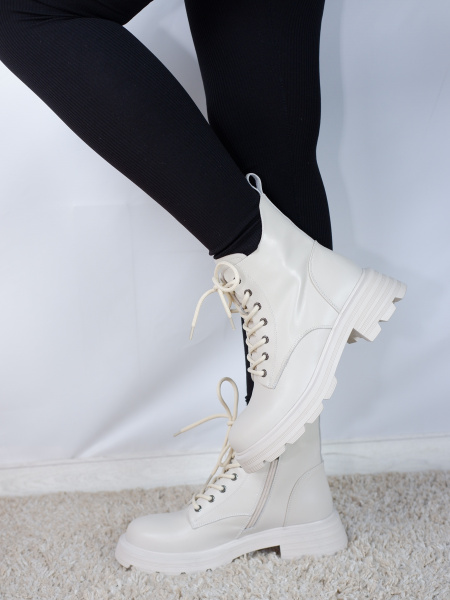 Ботинки женские демис <PAK2770-7340= беж/к>