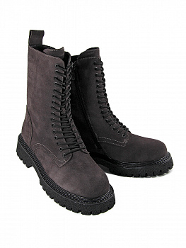 Ботинки женские зимние <C233-R-NAM-01-M-Q серы/з>