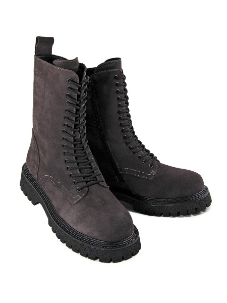 Ботинки женские зимние <C233-R-NAM-01-M-Q серы/з>