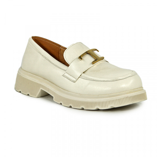 Лоферы женские <M31289-1= беж/к>