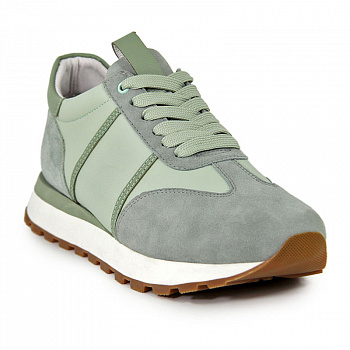 Кроссовки женские <2023-6-3= зеленый/з+к>