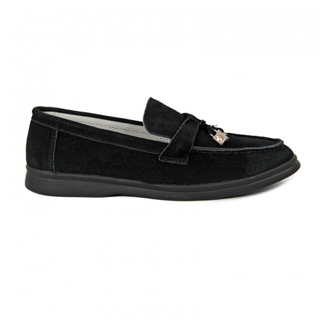 Лоферы женские <PS22133 чер/з>