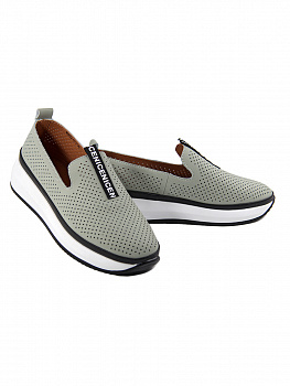 Слипоны женские лето <NU622-013 зел/к>