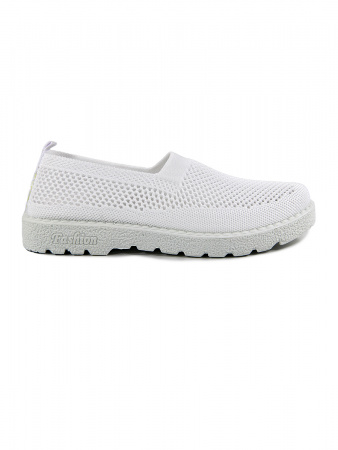 Слипоны женские лето <AG079-010 бел/тек>