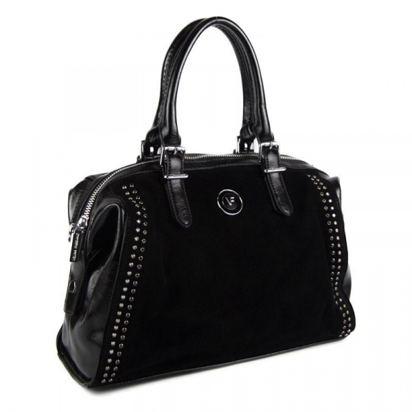 Сумка женская  [VF551848-4 ч/иск з+эко к]