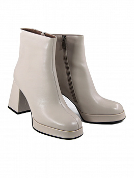 Ботильоны женские зимние < AY952-E1M-S2236 беж/к>