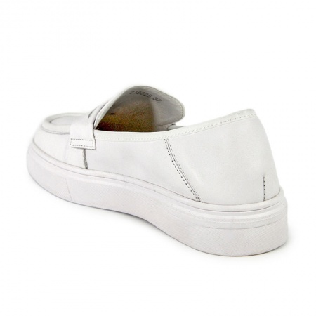 Слипоны женские <21882B= бел/к>