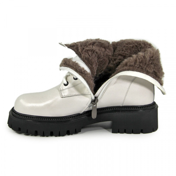 Ботинки женские зимние <P99-155M/103NP/8= бел/к>