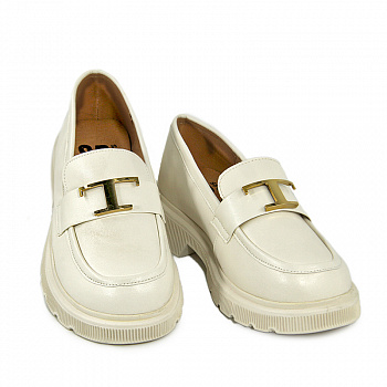 Лоферы женские <M31289-1= беж/к>