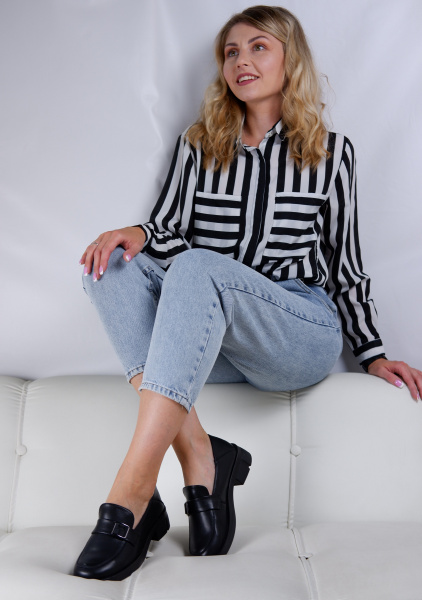 Лоферы женские <32R3-34-101= ч/к>