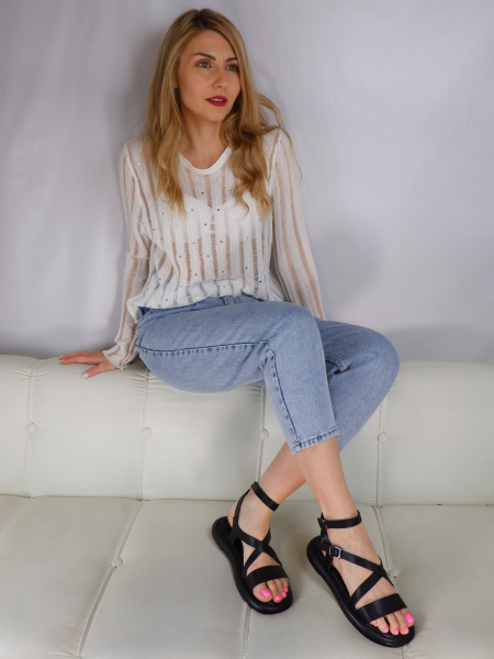 Сандалии женские <V931-C21-3 ч/к>