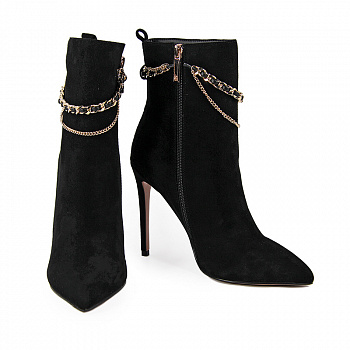 Ботильоны женские демис <HS-71X-217C ч/з>