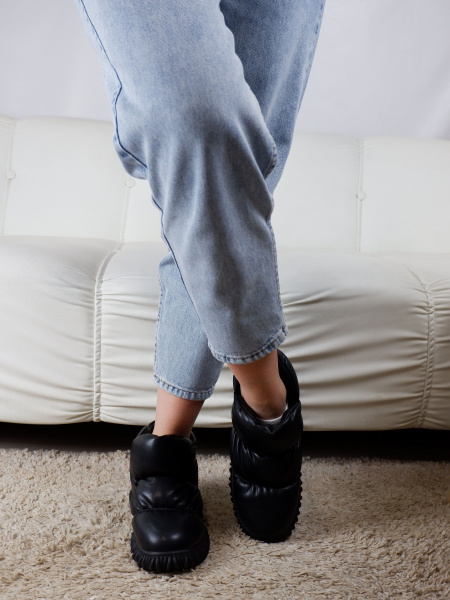 Дутыши женские зимние <J2516-1 ч/эко к>