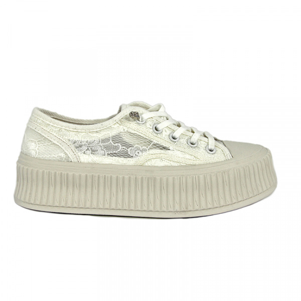 Кеды женские лето <688-9-M= беж+бел/к+т>