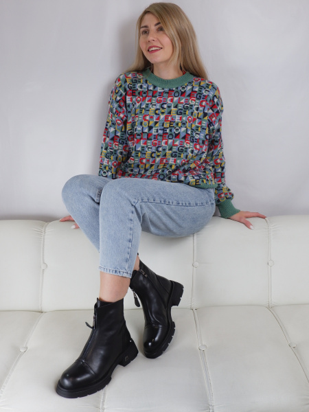 Ботинки женские зимние <PF3749-K971ZM Z36 ч/к>