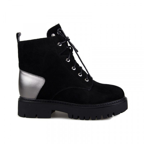 Ботинки женские зимние <XJ1630-HX506 ч+сере/з+к>