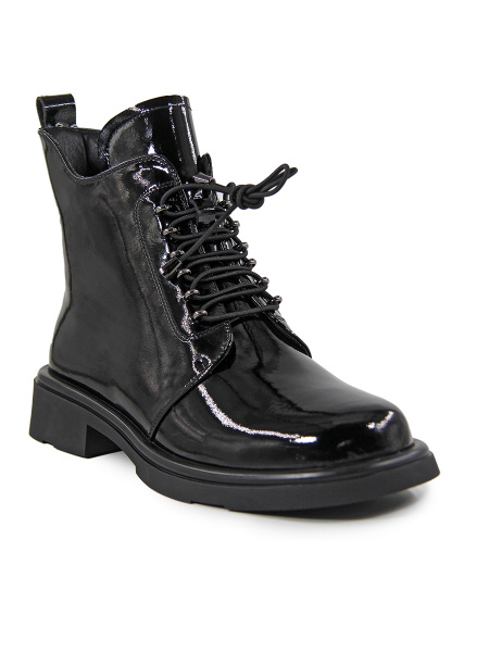 Ботинки женские демис <PW3754-22161 ч/нат лак к>