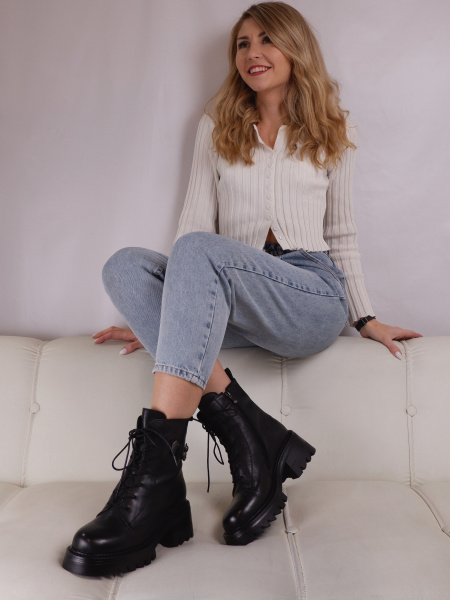 Ботинки женские зимние <NMA974M-N039P ч/к>