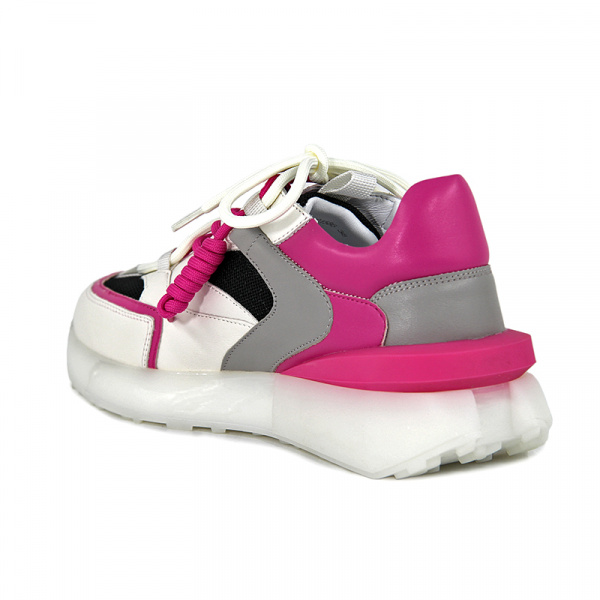 Кроссовки женские <XSD-01586= роз+бел/к+т>