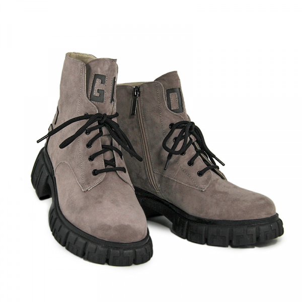 Ботинки женские демис <A089-A453-5= серо-розов/з>