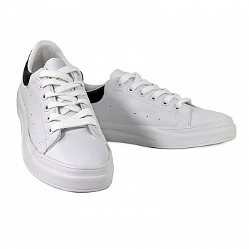 Кеды женские лето <66-068= бел+чер/эко к>