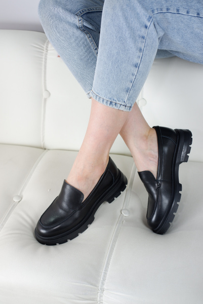 Лоферы женские <K-S-6956-5-15= ч/к>