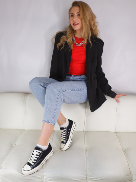 Кеды женские лето <6501= ч/тек>